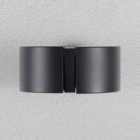 Justerbar utomhusvägglampa Xanthe - antracit med integrerad LED