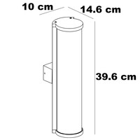 Utomhusvägglampa Silvano - antracit