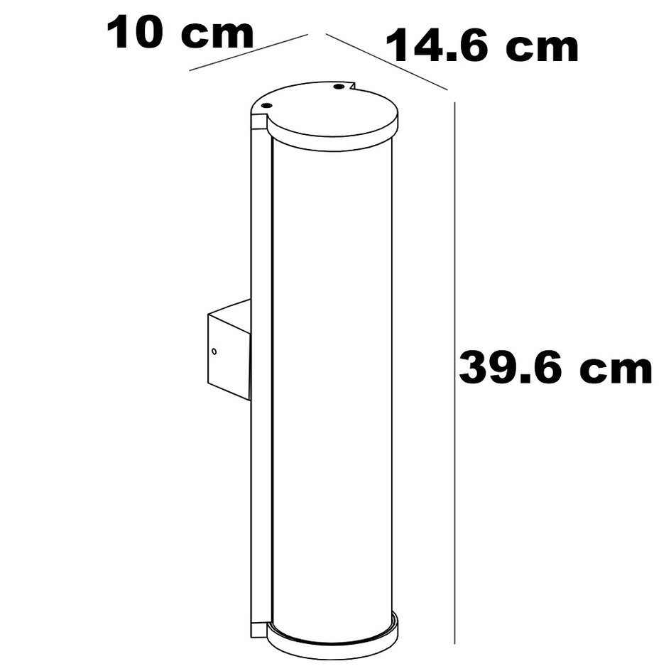 Utomhusvägglampa Silvano - antracit