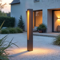 Stående utomhuslampa Felice - antracit med integrerad LED