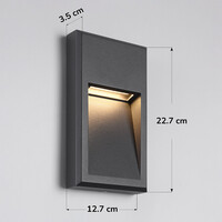 Utomhusvägglampa Pierre - med integrerad LED