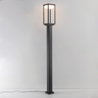 Stående utomhuslampa Charles - 180 cm antracit med integrerad LED