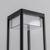 Stående utomhuslampa Charles - 180 cm antracit med integrerad LED