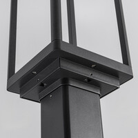 Stående utomhuslampa Charles - 180 cm antracit med integrerad LED