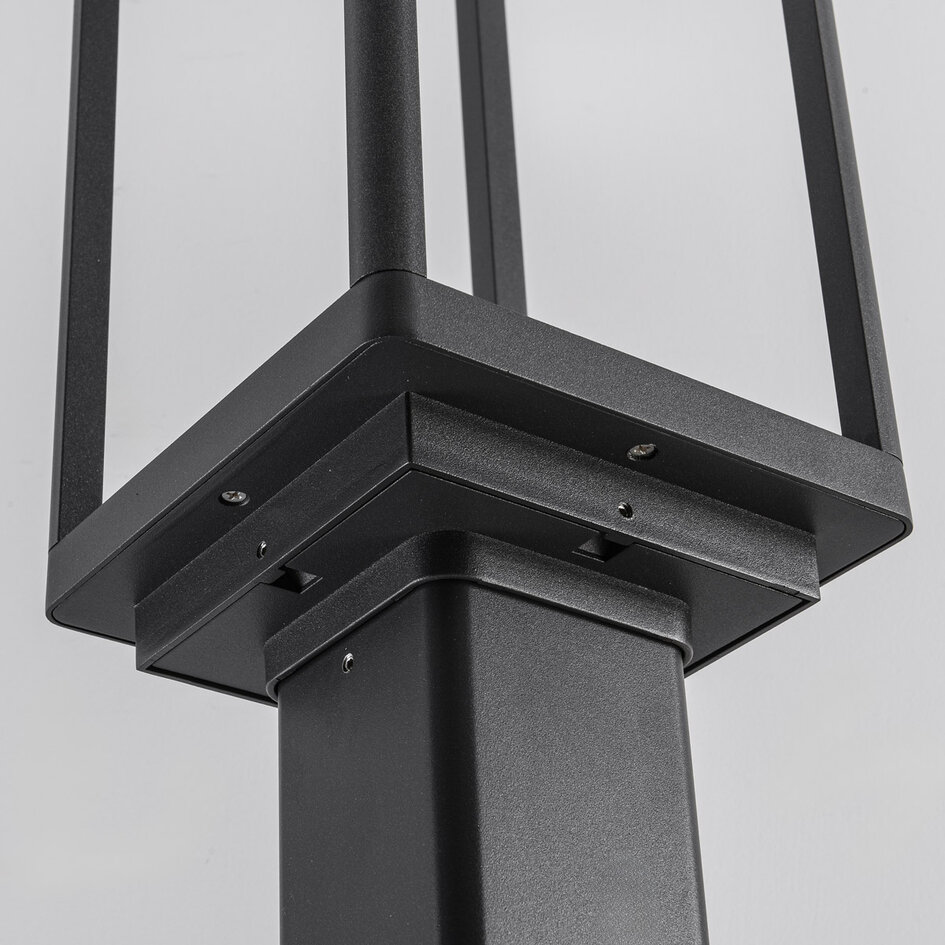 Stående utomhuslampa Charles - 180 cm antracit med integrerad LED