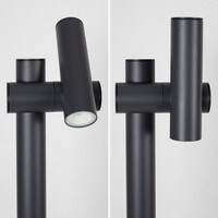 Justerbar stående utomhuslampa Thesa - antracit med integrerad LED