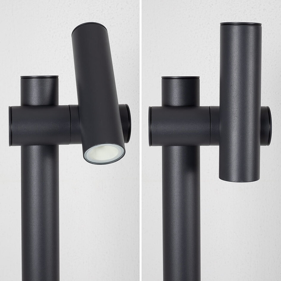 Justerbar stående utomhuslampa Thesa - antracit med integrerad LED