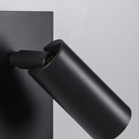 Utomhusvägglampa Filia med sensor och vinkelbara spotlights - antracit med integrerad LED