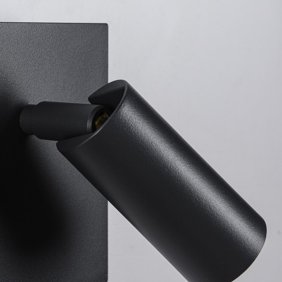 Utomhusvägglampa Filia med sensor och vinkelbara spotlights - antracit med integrerad LED