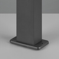 Stående utomhuslampa Elpida med vinkelbar spotlight - antracit med integrerad LED