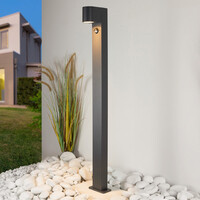 Stående utomhuslampa Simone med sensor - 50 cm antracit