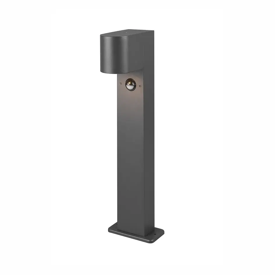 Stående utomhuslampa Simone med sensor - 50 cm antracit