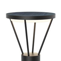Solcellsdriven stående utomhuslampa Marina med sensor