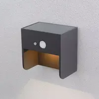 Solcellsvägglampa för utomhusbruk med sensor Camila
