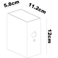 Solcellsvägglampa för utomhusbruk med sensor Giada