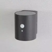 Solcellsvägglampa för utomhusbruk med sensor Abriana