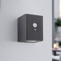 Solcellsvägglampa för utomhusbruk med sensor Anzia