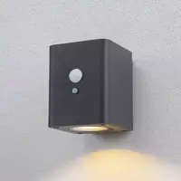 Solcellsvägglampa för utomhusbruk med sensor Anzia