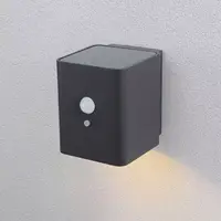Solcellsvägglampa för utomhusbruk med sensor Anzia