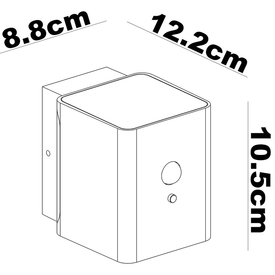 Solcellsvägglampa för utomhusbruk med sensor Anzia