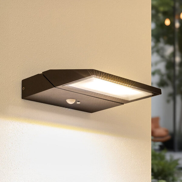 Fällbar solcellsvägglampa med sensor Arietta