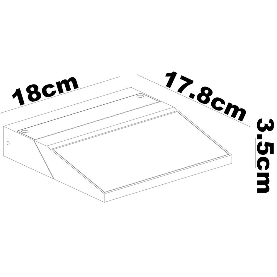 Fällbar solcellsvägglampa med sensor Arietta