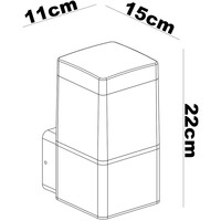 Solcellsvägglampa för utomhusbruk Bionca