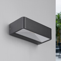Solcellsdriven utomhusvägglampa Pascale - antracit