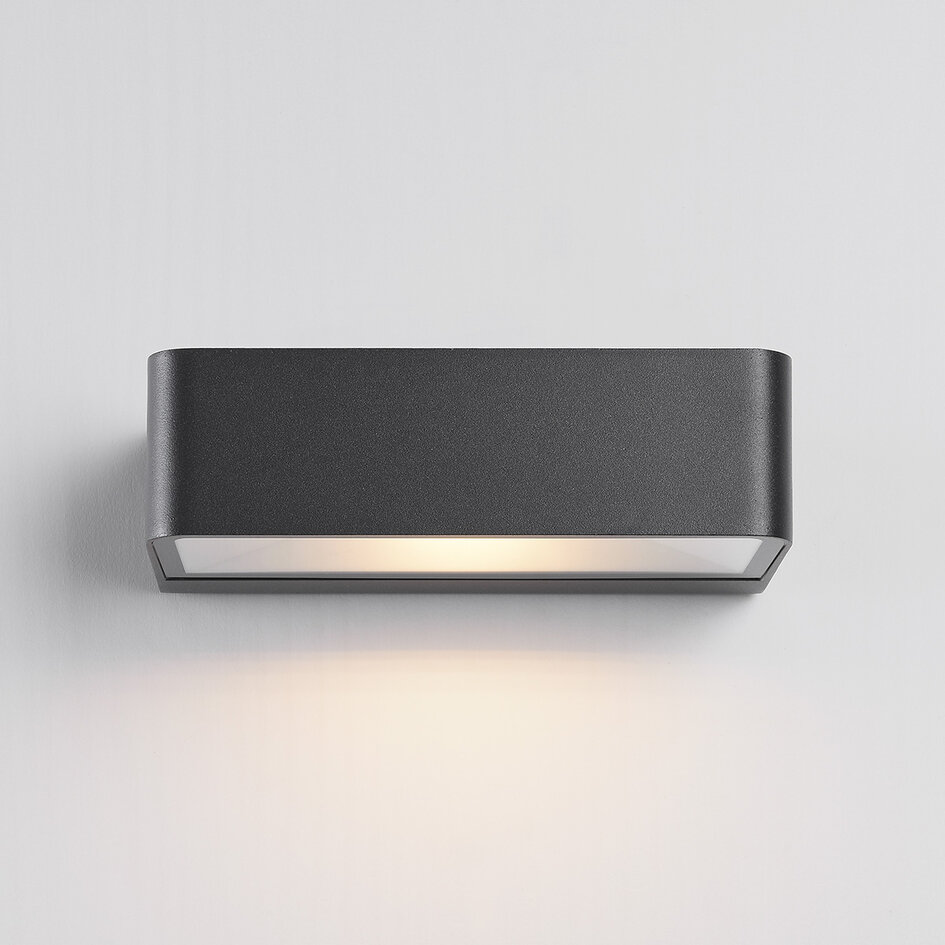 Solcellsdriven utomhusvägglampa Pascale - antracit