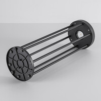 Solcellsdriven stående utomhuslampa Emilian med sensor - Utrustad med integrerad LED
