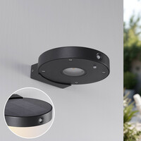 Kompakt solcellsdriven utomhusvägglampa med sensor Mea