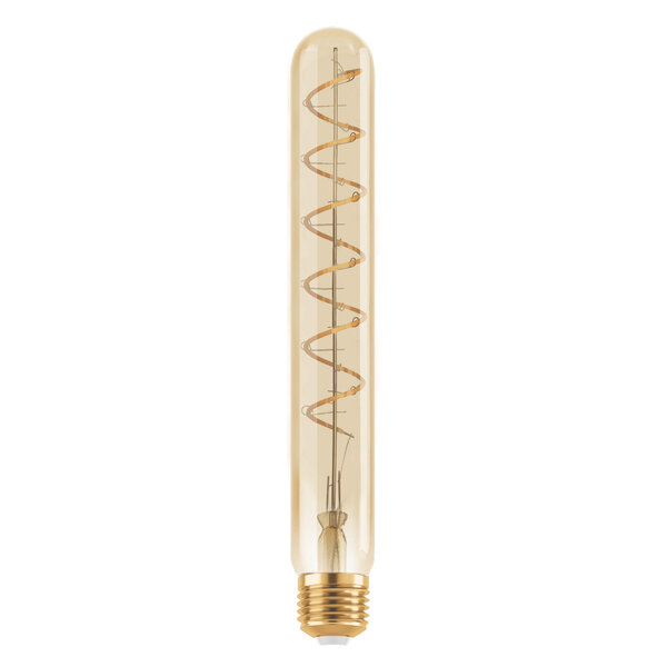 E27-rörlampa LED dimbar, amber spiral 30 cm