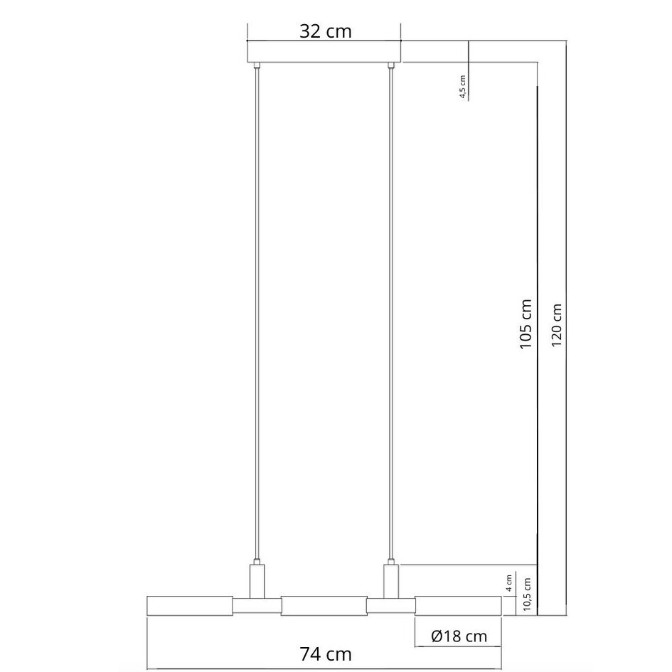 Designad pendellampa Aristo med integrerad LED - svart och trä