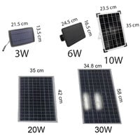 Solcellsdriven ljusslinga 35 meter med 70 eller 80 lampor och 20W solpanel