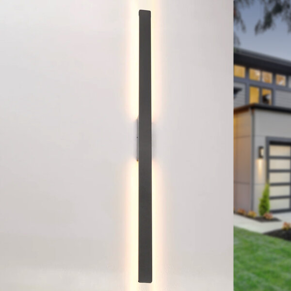 Modern svart vägglampa - Tyge