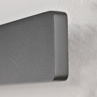 Modern vägglampa Tyge i svart med integrerade lysdioder