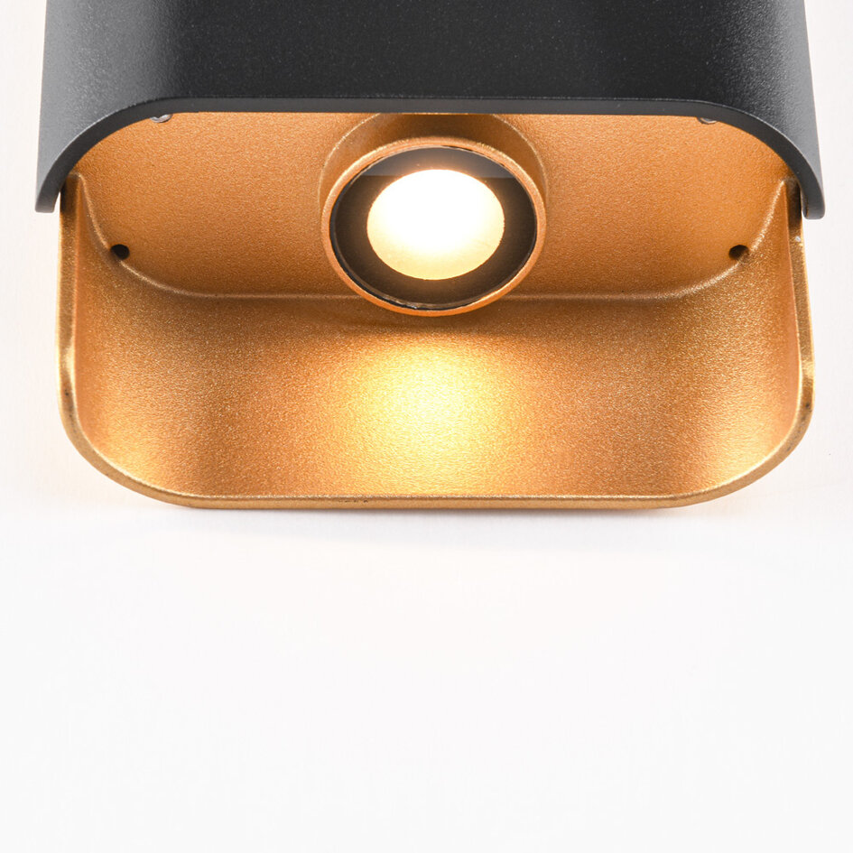 Utomhusvägglampa Vita - svart med integrerad LED