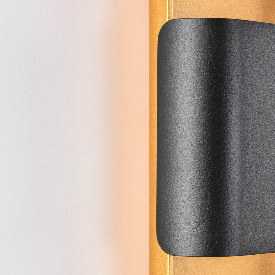 Utomhusvägglampa Vita - svart med integrerad LED
