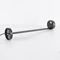 Modern stående utomhuslampa Tyra med jordspett - svart med integrerad LED