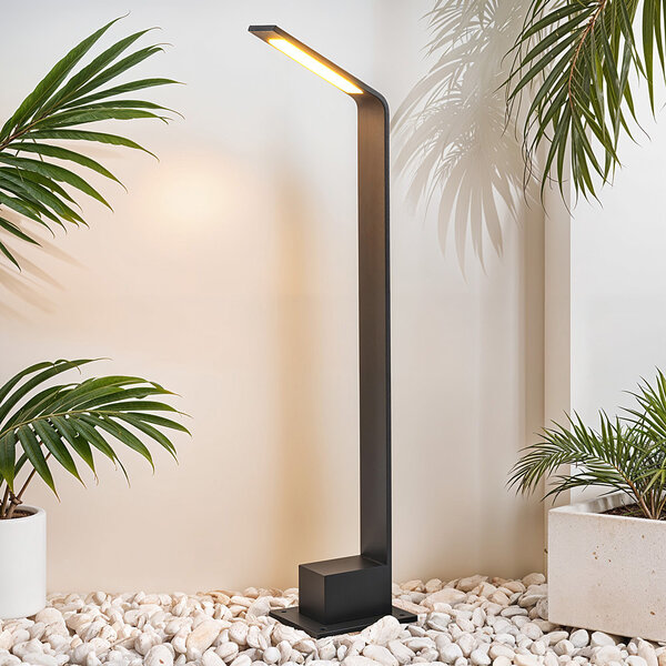 Modern stående utomhuslampa Live - antracit med integrerad LED