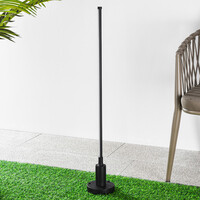 Minimalistisk stående utomhuslampa Lyell med jordspett - antracit med integrerad LED