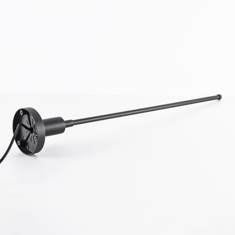Minimalistisk stående utomhuslampa Lyell med jordspett - antracit med integrerad LED
