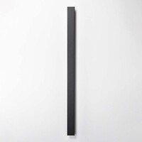Minimalistisk utomhusvägglampa Erla - svart med integrerad LED