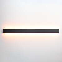 Minimalistisk utomhusvägglampa Erla - svart med integrerad LED