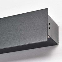 Minimalistisk utomhusvägglampa Erla - svart med integrerad LED