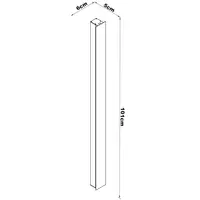 Minimalistisk utomhusvägglampa Erla - svart med integrerad LED