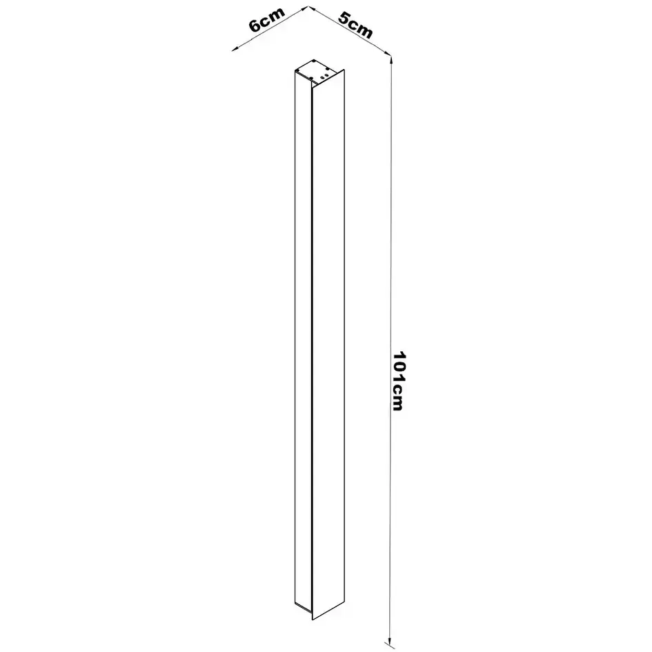 Minimalistisk utomhusvägglampa Erla - svart med integrerad LED