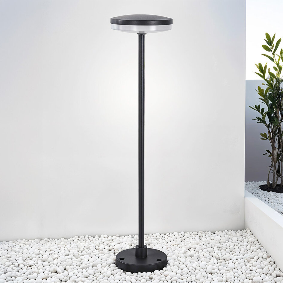 Stående utomhuslampa Svala med jordspett - 60 cm antracit med integrerad LED