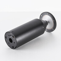 Svart stående utomhuslampa Ailo - 30 cm med integrerad LED