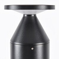 Svart stående utomhuslampa Ailo - 30 cm med integrerad LED